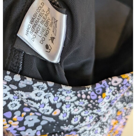 Shore Shapes Womens One Piece Swimsuit Skirted Multicolor Floral Size 12 - Picture 14 of 14